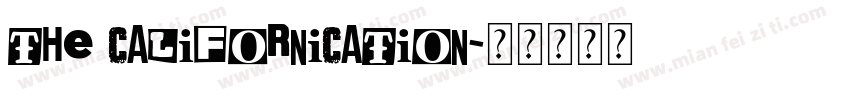 the californication字体转换